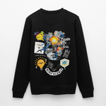 Rhean, Glühbirne, 1st | Roller, Unisex Bio-Sweatshirt - Schwarz