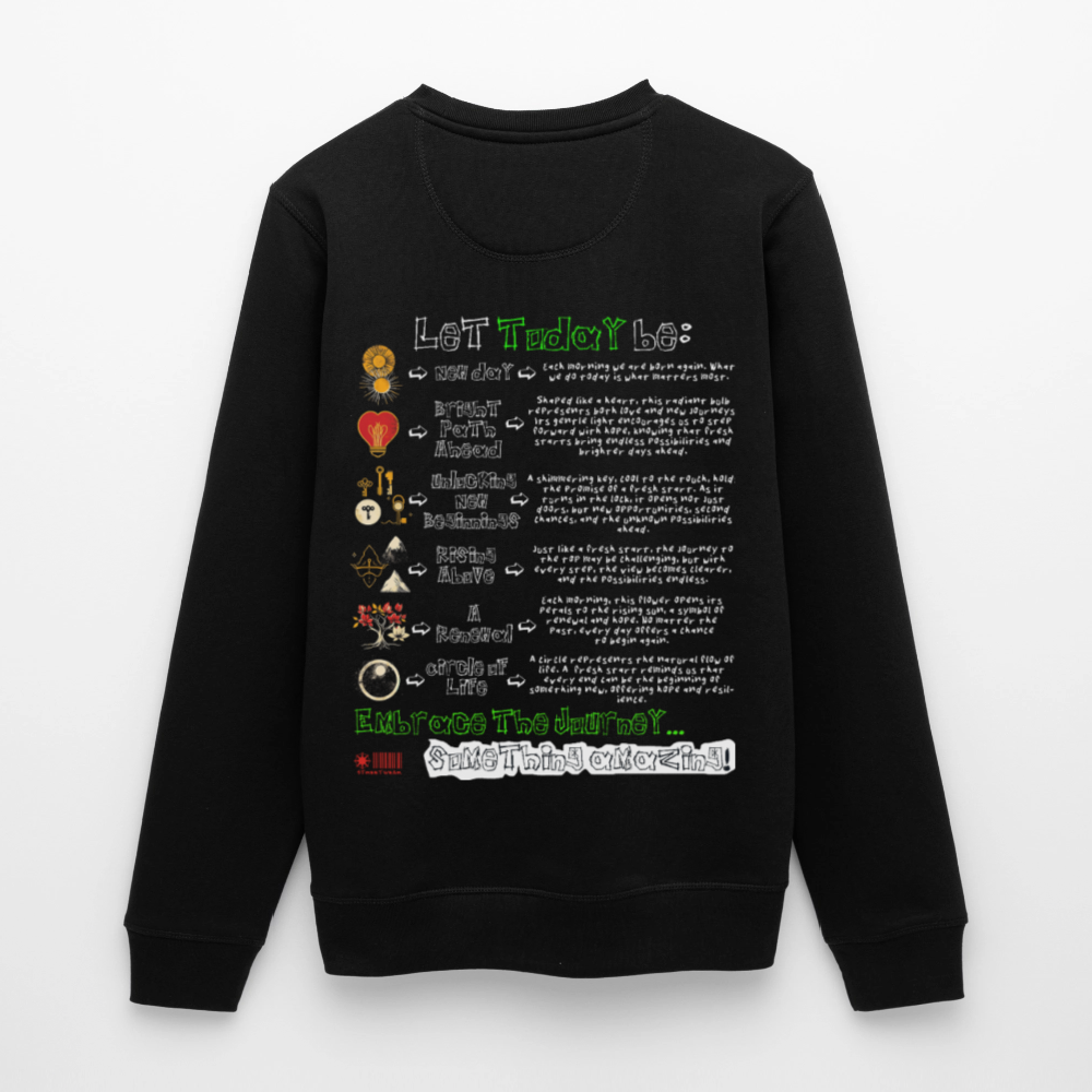 Astraeian, Symbole, 1st | Roller, Unisex Bio-Sweatshirt - Schwarz