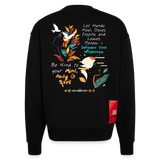 Arwa, Taube, 1st | Heavyweight Oversized Bio Sweater, Unisex - SOLID BLACK
