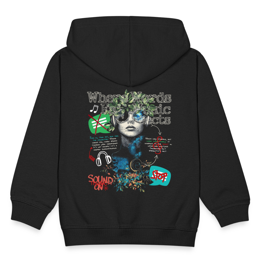 Apollan, Musik, 1st | Kinder Zip Hoodie - Schwarz