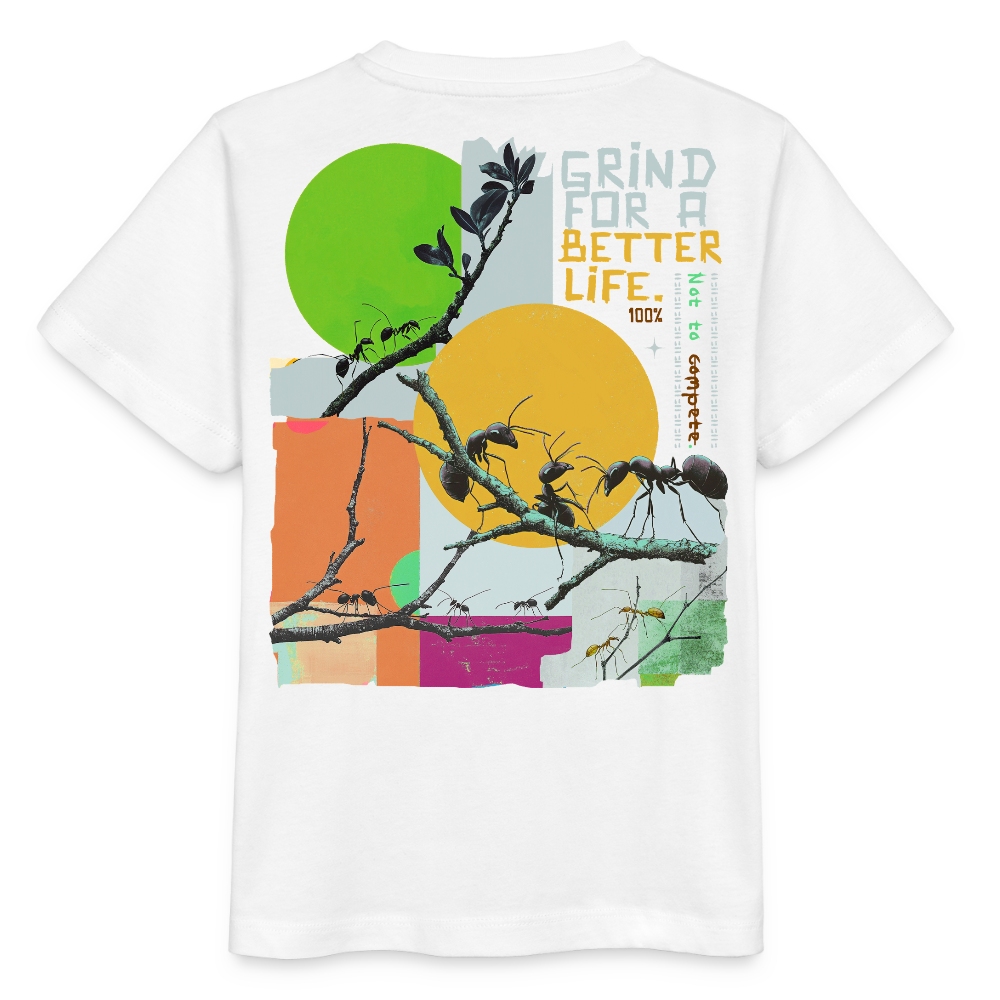 Draganis, Ameisen, 1st | Kinder Bio T-Shirt - Weiß