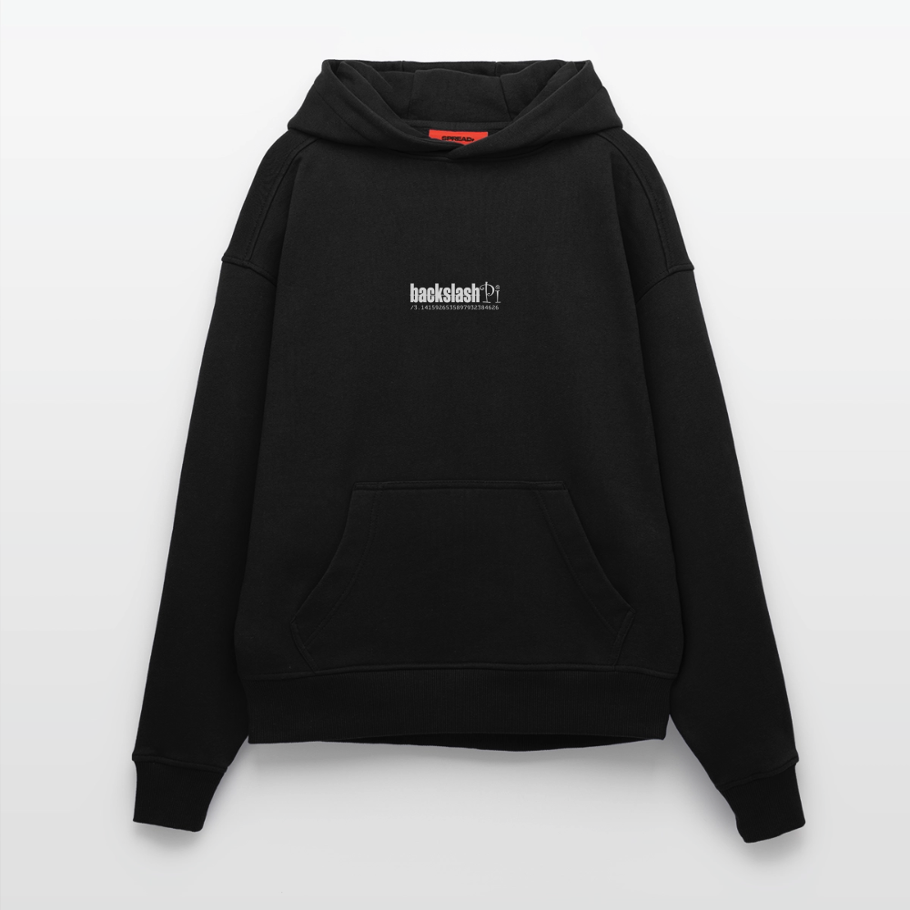 Dandan, Glühbirne, 1st | Heavyweight Oversized Bio Hoodie, Unisex - SOLID BLACK