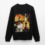Morian, Leuchtturm, 1st | Roller, Unisex Bio-Sweatshirt - Schwarz