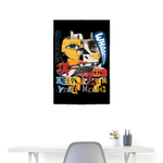 Kronan, Gesicht, 1st | Poster 60x90 cm - Weiß