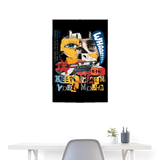 Kronan, Gesicht, 1st | Poster 60x90 cm - Weiß