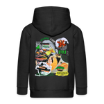 Ereban, Lippen, 1st | Kinder Zip Hoodie - Schwarz