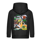 Ereban, Lippen, 1st | Kinder Zip Hoodie - Schwarz