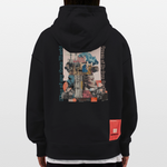 Zephiron, Schloss, 1st | Heavyweight Oversized Bio Hoodie, Unisex - SOLID BLACK