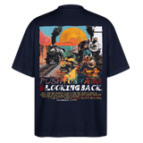 Morphean, Lokomotive, 1st | Blaster, Oversize Bio T-Shirt, Unisex - Navy