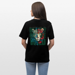 Irise, Leopard, 1st | Essential, Relaxed Fit Unisex Bio T-Shirt - Schwarz