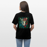Irise, Leopard, 1st | Essential, Relaxed Fit Unisex Bio T-Shirt - Schwarz