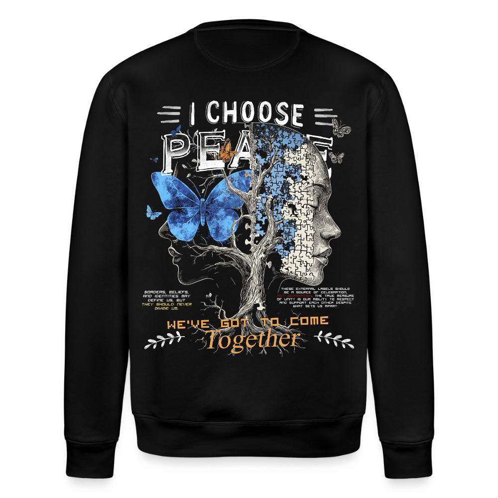Ravana , Baum, 1st | Roller, Unisex Bio-Sweatshirt - Schwarz