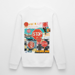 Solvarion, Stopp, 1st | Roller, Unisex Bio-Sweatshirt - Weiß