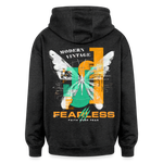 Azazîl, Schmetterling, 1st | Freshhood, Oversized Unisex Hoodie - Anthrazit
