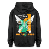 Azazîl, Schmetterling, 1st | Freshhood, Oversized Unisex Hoodie - Anthrazit