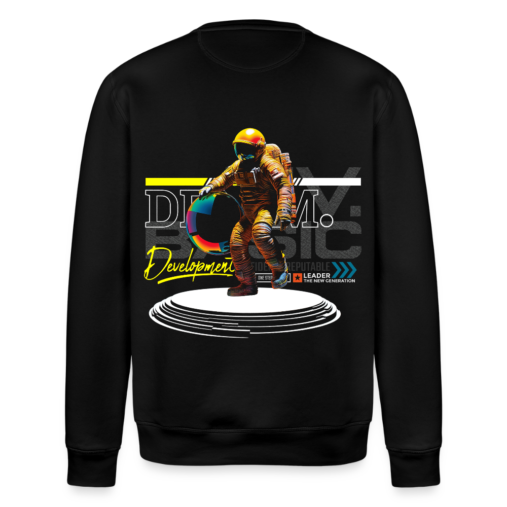Şevrê, Astronaut, 1st | Roller, Unisex Bio-Sweatshirt - Schwarz