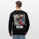 Omoikane, Augen, 1st | Roller, Unisex Bio-Sweatshirt - Schwarz