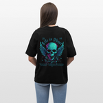 Bishamonten, Totenkopf, 1st | Blaster, Oversize Bio T-Shirt, Unisex - Schwarz
