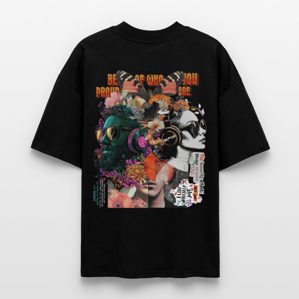 Qareen, Sonnenbrille, 1st | Blaster, Oversize Bio T-Shirt, Unisex - Schwarz