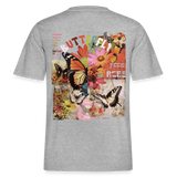 Azaroth, Schmetterling, 1st | Essential, Relaxed Fit Unisex Bio T-Shirt - Grau meliert