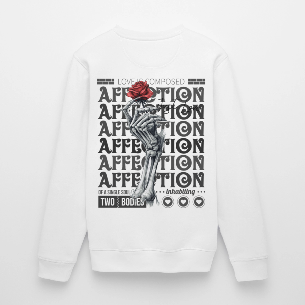 Tiberion, Rose, 1st | Roller, Unisex Bio-Sweatshirt - Weiß