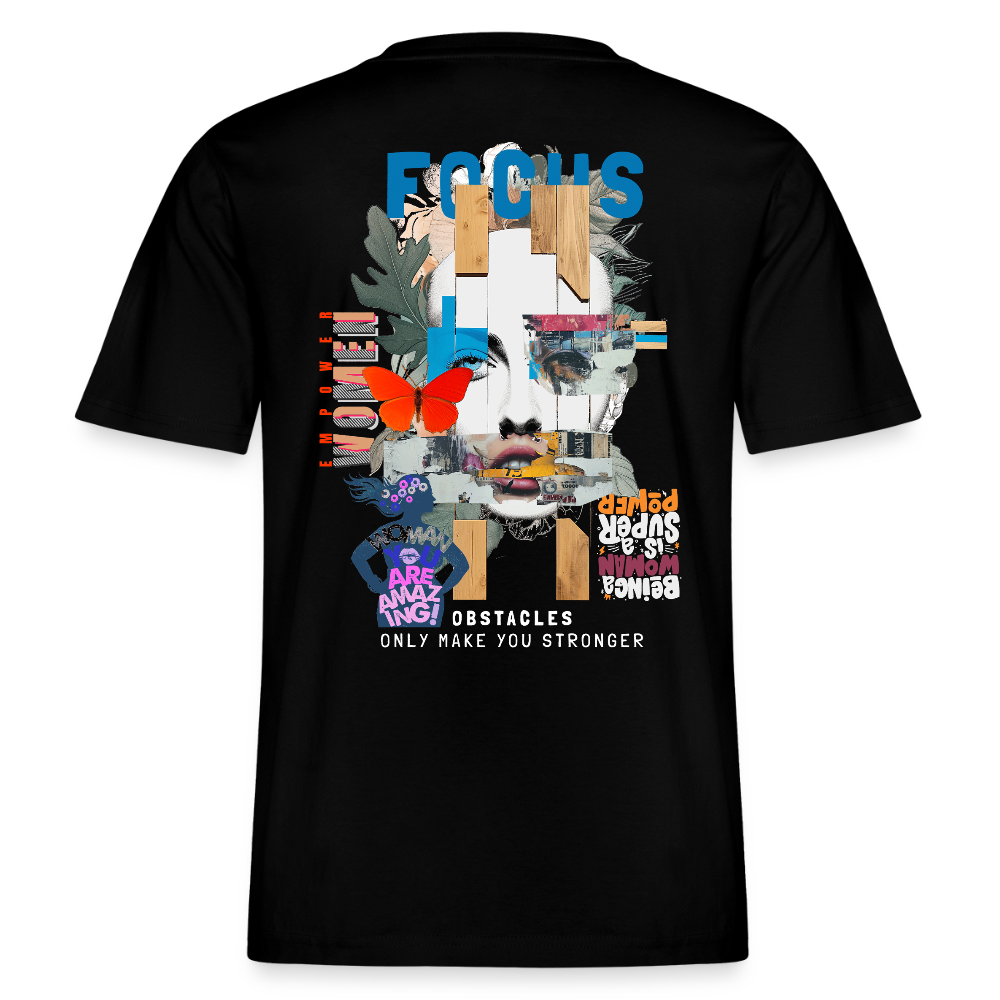Nerthus, Gesicht, 1st | Essential, Relaxed Fit Unisex Bio T-Shirt - Schwarz