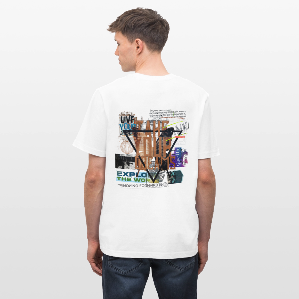 Celestaris, Schmetterling, 1st | Essential, Relaxed Fit Unisex Bio T-Shirt - Weiß