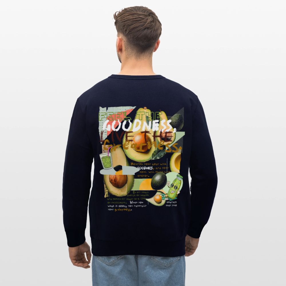 Daeva, Avocado, 1st | Roller, Unisex Bio-Sweatshirt - Navy
