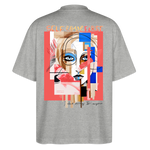 Vesperion, Frau, 1st | Blaster, Oversize Bio T-Shirt, Unisex - Grau meliert