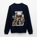 Saxnot, Totenkopf, 1st | Roller, Unisex Bio-Sweatshirt - Navy