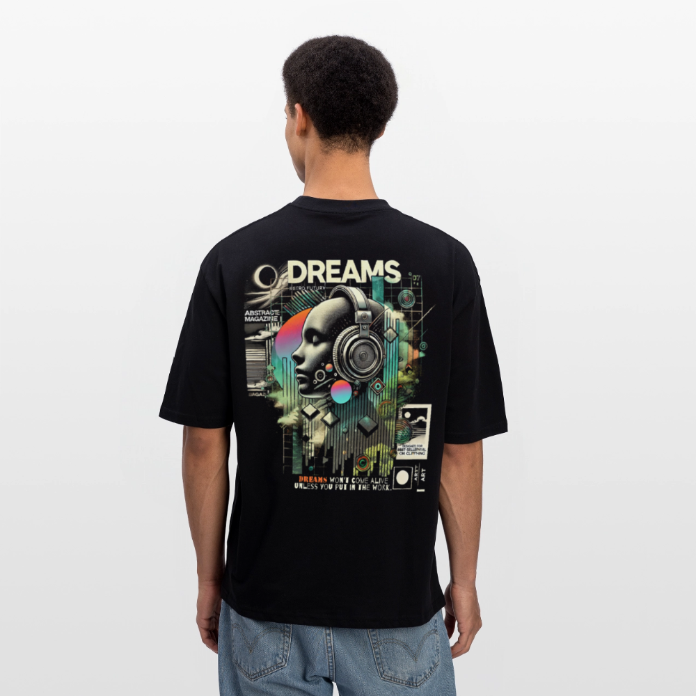 Harmonian, Fantasie, 1st | Breezy, Oversized Unisex T-Shirt - Schwarz