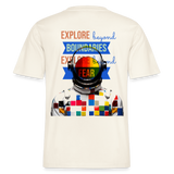 Jovareth, Astronaut, 1st | Essential, Relaxed Fit Unisex Bio T-Shirt - Naturweiß 