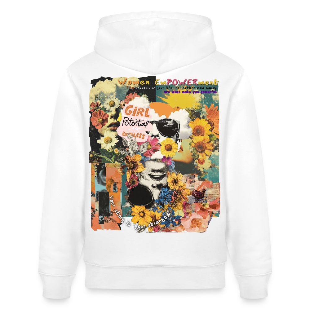 Vaelthar, Blumen, 1st | Cruiser, Unisex Bio-Hoodie - Weiß