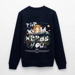 Ereshkigal, Berge, 1st | Roller, Unisex Bio-Sweatshirt - Navy