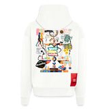 Nytheris, Waage, 1st | Heavyweight Oversized Bio Zip Hoodie, Unisex - OFF WHITE