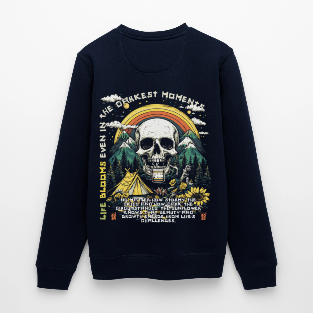 Panian, Berge, 1st | Roller, Unisex Bio-Sweatshirt - Navy