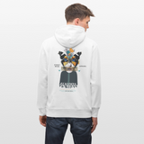 Siriothis, Schmetterling, 1st | Cruiser, Unisex Bio-Hoodie - Weiß