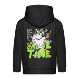 Ifrit, Uhr, 1st | Kinder Zip Hoodie - Schwarz