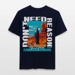 Fuxi, Wüste, 1st | Essential, Relaxed Fit Unisex Bio T-Shirt - Navy