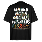 Quetzalcoatl, Vogel, 1st | Blaster, Oversize Bio T-Shirt, Unisex - Schwarz