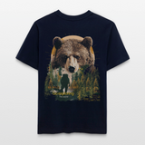 Ghadab, Bär, 1st | Essential, Relaxed Fit Unisex Bio T-Shirt - Navy