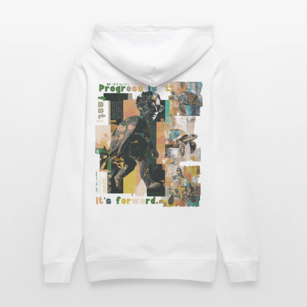 Xantherion, Schildkröte, 1st | Cruiser, Unisex Bio-Hoodie - Weiß