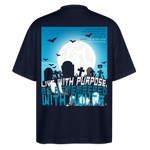 Themisan, Friedhof, 1st | Blaster, Oversize Bio T-Shirt, Unisex - Navy