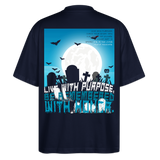 Themisan, Friedhof, 1st | Blaster, Oversize Bio T-Shirt, Unisex - Navy