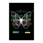 Hesinkar, Schmetterling, 1st | Poster 60x90 cm - Weiß