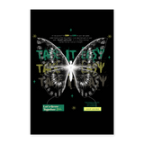 Hesinkar, Schmetterling, 1st | Poster 60x90 cm - Weiß