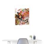 Azaroth, Schmetterling, 1st | Poster 60x90 cm - Weiß
