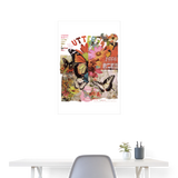 Azaroth, Schmetterling, 1st | Poster 60x90 cm - Weiß
