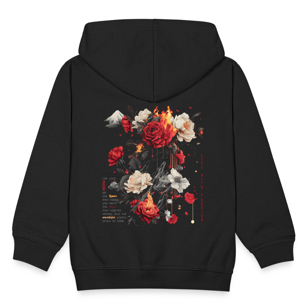 Manannan, Rose, 1st | Kinder Zip Hoodie - Schwarz