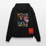Perîzar, Affen, 1st | Heavyweight Oversized Bio Hoodie, Unisex - SOLID BLACK